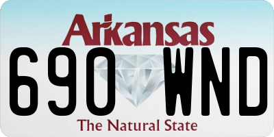AR license plate 690WND
