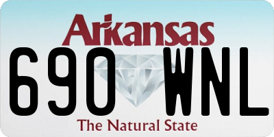 AR license plate 690WNL