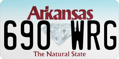 AR license plate 690WRG
