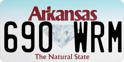 AR license plate 690WRM