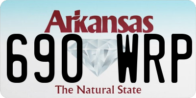 AR license plate 690WRP