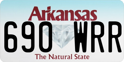 AR license plate 690WRR