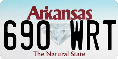 AR license plate 690WRT