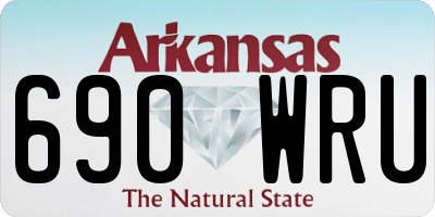 AR license plate 690WRU