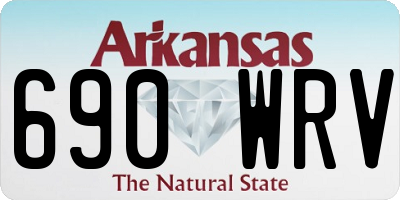 AR license plate 690WRV