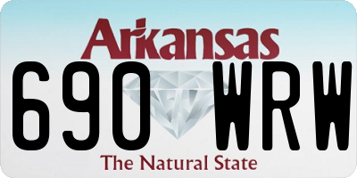 AR license plate 690WRW