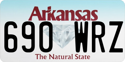AR license plate 690WRZ