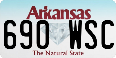 AR license plate 690WSC