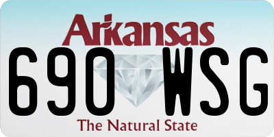 AR license plate 690WSG