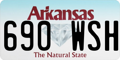 AR license plate 690WSH
