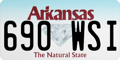 AR license plate 690WSI