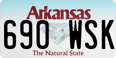 AR license plate 690WSK