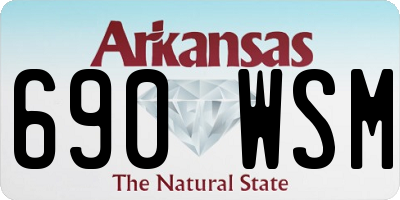 AR license plate 690WSM