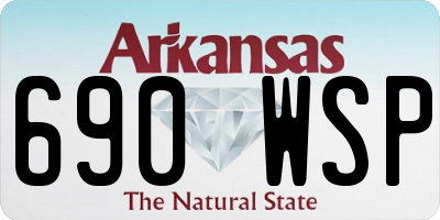 AR license plate 690WSP