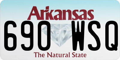 AR license plate 690WSQ