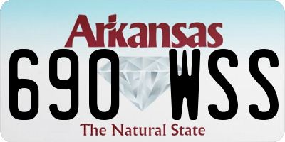 AR license plate 690WSS
