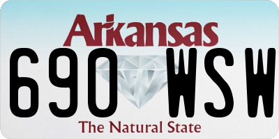 AR license plate 690WSW