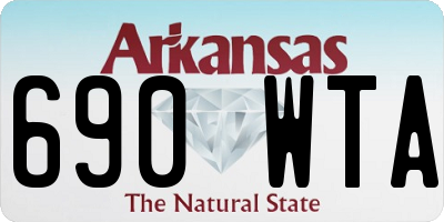 AR license plate 690WTA