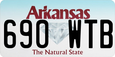 AR license plate 690WTB