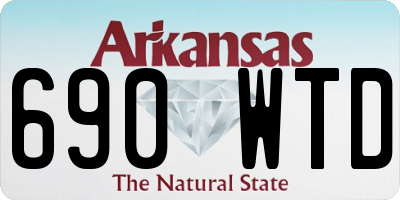 AR license plate 690WTD