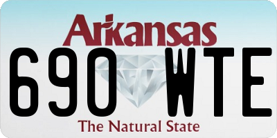 AR license plate 690WTE