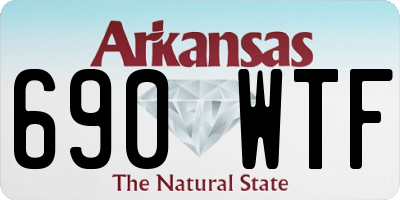 AR license plate 690WTF