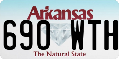 AR license plate 690WTH