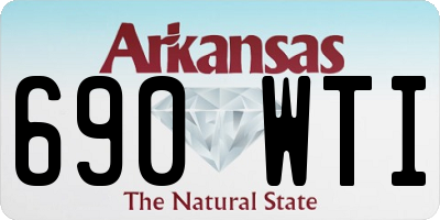 AR license plate 690WTI