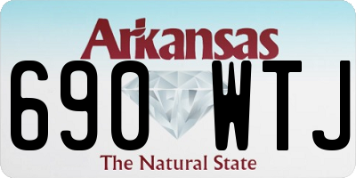 AR license plate 690WTJ