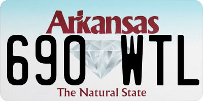 AR license plate 690WTL