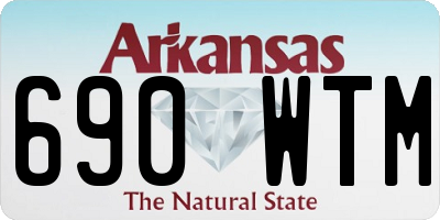 AR license plate 690WTM