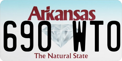 AR license plate 690WTO