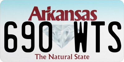 AR license plate 690WTS