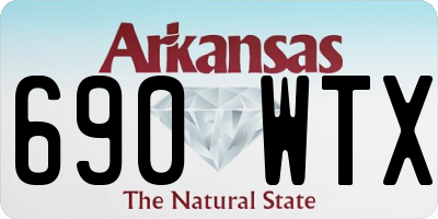 AR license plate 690WTX