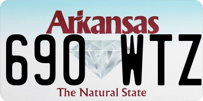 AR license plate 690WTZ