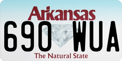 AR license plate 690WUA