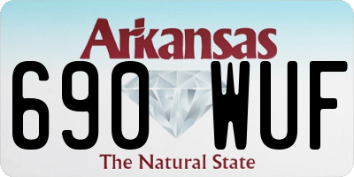 AR license plate 690WUF