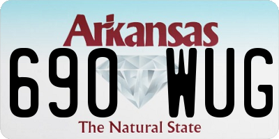 AR license plate 690WUG