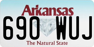 AR license plate 690WUJ