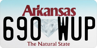 AR license plate 690WUP