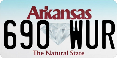 AR license plate 690WUR