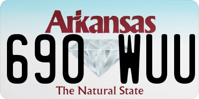 AR license plate 690WUU