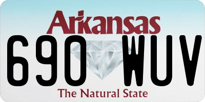 AR license plate 690WUV