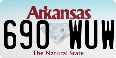 AR license plate 690WUW