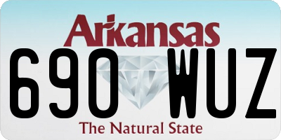 AR license plate 690WUZ
