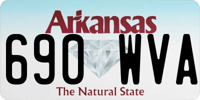 AR license plate 690WVA