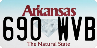 AR license plate 690WVB