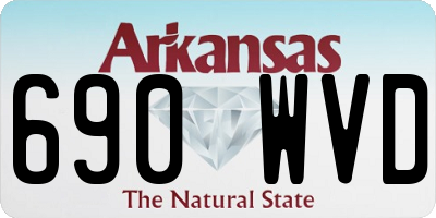 AR license plate 690WVD