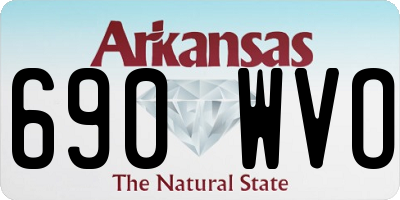 AR license plate 690WVO
