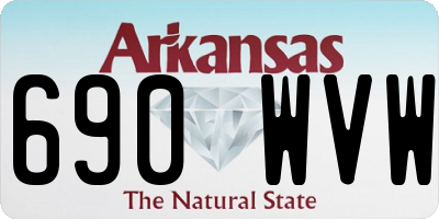 AR license plate 690WVW